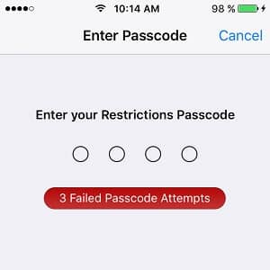 iOS Restrictions Passcode Cracker